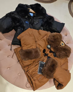 Campera Adela con piel y trabas montgomery