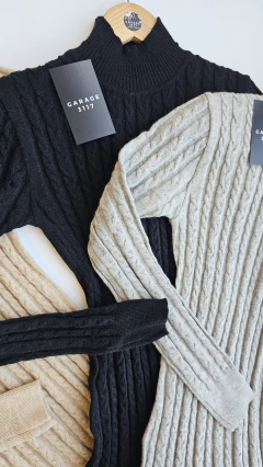 Vestido Vivi ochitos media polera manga larga en internet