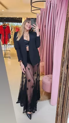 Falda Rennie tull bordado con guarda con short - comprar online