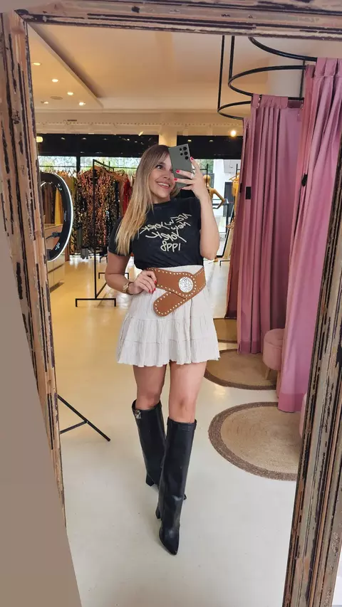 Pollera Vicky bambula cintura elastizada - comprar online