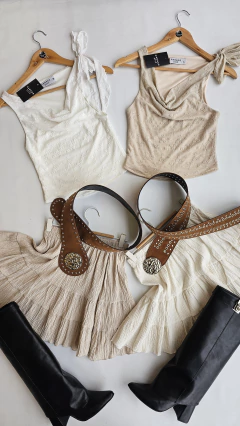 Pollera Vicky bambula cintura elastizada - comprar online