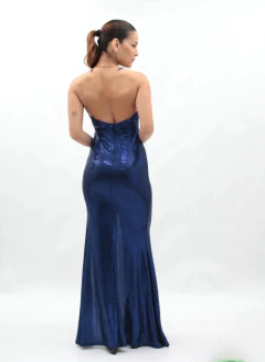 Vestido Agustina Transfer con tajo elastizado - GARAGE 3117