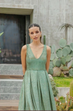 Imagen de Vestido Morter Glitter falda evasé