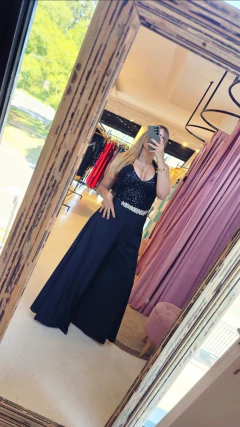 Palazzo Angela crep con tajos de costado - comprar online