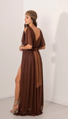 Vestido Queen con mangas y lazo - comprar online