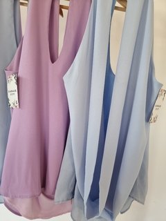 Blusa Maria gasa escote buche en la espalda
