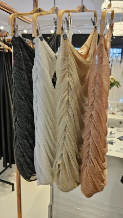 Vestido Dalmira un sólo hombro drapeado - tienda online