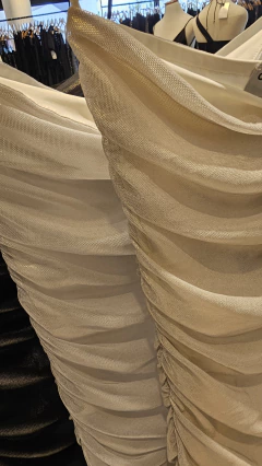 Imagen de Vestido Mirna Strapless drapeado tornasol