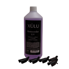 REMOVEDOR UV X 900 ML XULU + BROCHES PARA REMOVER ESMALTE