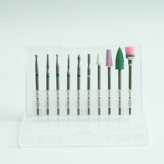 FRESAS PARA TORNO DE MANICURIA UÑAS ESCULPIDAS SET X10 - comprar online