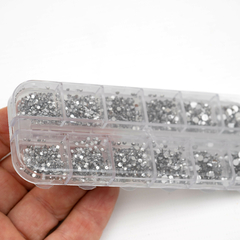 STRASS PIEDRAS PLATA CON ORGANIZADOR - comprar online