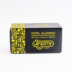 Rollo Papel Aluminio Mechas 12cm X 100 M C/ Serrucho Jessamy