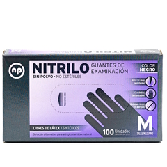 GUANTES DE NITRILO COLOR NEGRO NP CAJA X 100 - comprar online