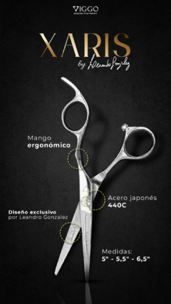 TIJERA DE CORTE VIGGO XARIS V119 5 L. GONZALEZ - Alaia.tiendaonline y Alaia.profesionales
