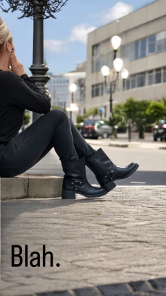 Art 3526 Lola ryder Bota de cuero con estribo - Blah. Shoes