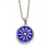 COC1026 Collar sol azul en Acero Quirúrgico 316L