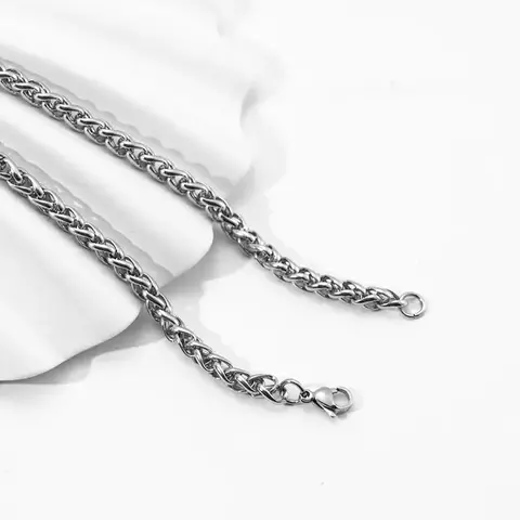 Cadena espiga 5mm x 75 cm en Acero Quirúrgico 316L