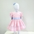Vestido Infantil Candy Color Rosa E Azul 1 Ano