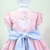 Vestido Infantil Candy Color Rosa E Azul 1 Ano