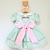 Vestido Infantil Verde e Rosa Candy