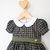 Vestido Infantil Verde Musgo Xadrez Natal 1 2 3 anos