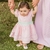 Vestido Infantil Rosa e Verde Candy Color