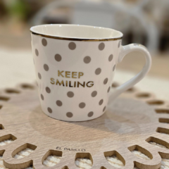 MUG TAZA PORCELANA LUNARES