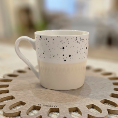 MUG TAZA PORCELANA TERRAZO WHITE