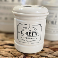 SET DE BAÑO VINTAGE CREMA - comprar online
