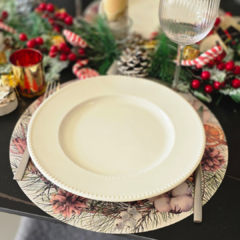 INDIVIDUAL-PLATO DE SITIO PAPEL NAVIDEÑO - tienda online