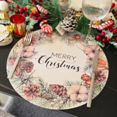 Imagen de INDIVIDUAL-PLATO DE SITIO PAPEL NAVIDEÑO