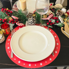 INDIVIDUAL-PLATO DE SITIO PAPEL NAVIDEÑO