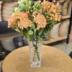FLORERO DE VIDRIO LABRADO - comprar online
