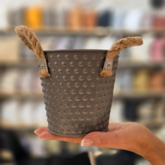 MINI MACETA TEXTURADA CON MACETA - comprar online