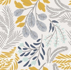 MANTEL IMPERMEABLE ESTAMPADO HOJA