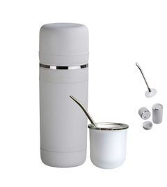 Set Yerbera&Mate SIlver - comprar online