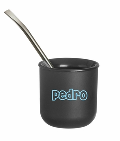 Mate con bombilla personalizado x 30u