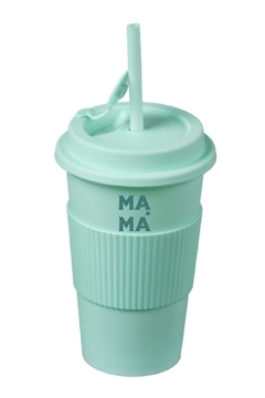 Vaso con tapón y sorbete MAMA COLORES NEW! - comprar online