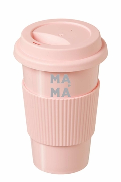 VASO TÉRMICO-Motivo MAMA COLOR PLATA