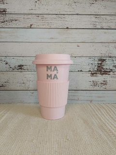 VASO TÉRMICO-Motivo MAMA COLOR PLATA