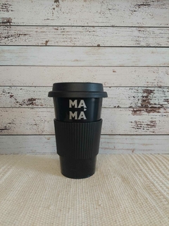 VASO TÉRMICO-Motivo MAMA COLOR PLATA - tienda online