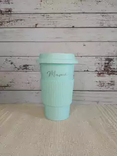 VASO TÉRMICO-Motivo MAMA plata