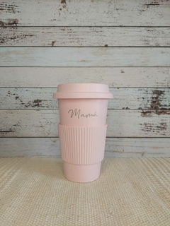 VASO TÉRMICO-Motivo MAMA plata - tienda online