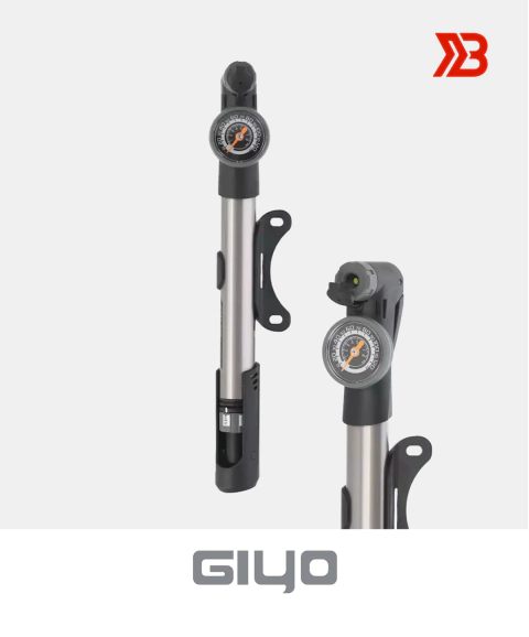 INFLADOR DE MANO GIYO GP-993 ALUM. VALV 2 EN 1 C/MANOMETRO - comprar online