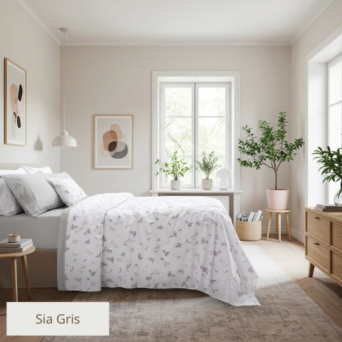 Juego de Sábanas Alcoyana Estudio 144 hilos - 2 PLAZAS 1/2 Estampa Mezcla de alg./pol. - comprar online