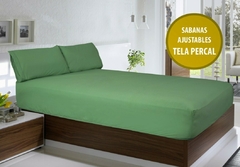 Sábana ajustable COLOR - 1 PLAZA 1/2 - comprar online