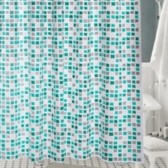Cortina Baño ELIPLAST - C/PROTECTOR Y GANCHOS