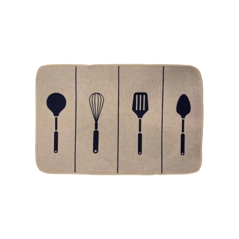 Alfombra de Cocina Utensilios Antideslizante 38x58 - Práctica y Decorativa - comprar online