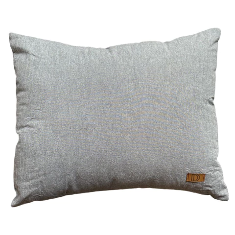 Almohadón Maca Liso 65x50 cm – Color Gris con Relleno Incluido