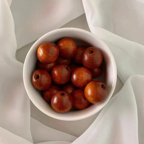 Bolas de Madeira Passante - 20mm (Unid.)